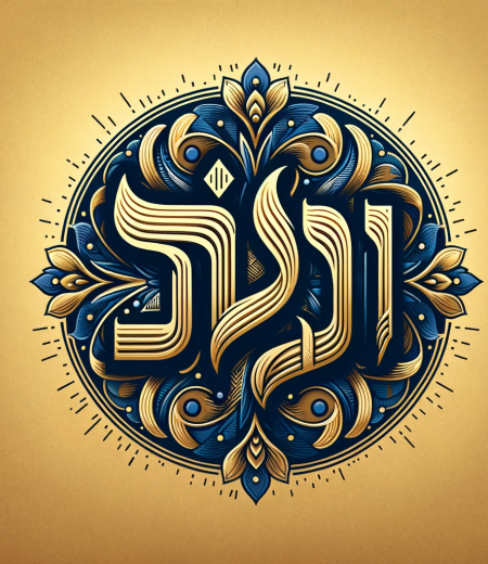 DALL·E 2024-01-22 07.10.47 - A representation of the Hebrew word _Chai_, symbolizing life in Jewish culture. The word should be artistically rendered in Hebrew letters (חי), often